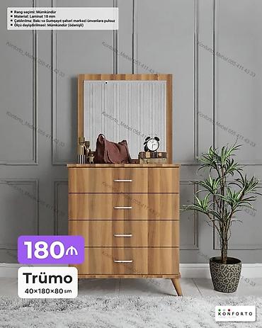 Ev və bağ: Trümo – 40×180×80 sm - Material: 18 mm laminat - Rəng seçimi — 1