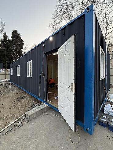 Konteynerlər: Modul konteyner ev/ofis - Ölçü: təxmini 40 ft (uzun konteyner — 11