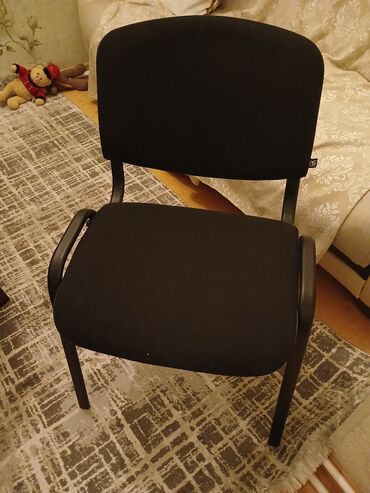 Stullar: Qonaq otağı üçün, Yeni, Qatlanmayan, rəng - Qara Stul