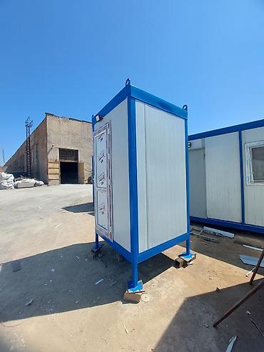 Контейнеры: Mobil sanitar konteyner – tualet kabinası - Polad karkaslı, mavi — 8