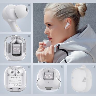 Аудиотехника: Беспроводные стерео наушники ACEFAST T6 True wireless stereo headset