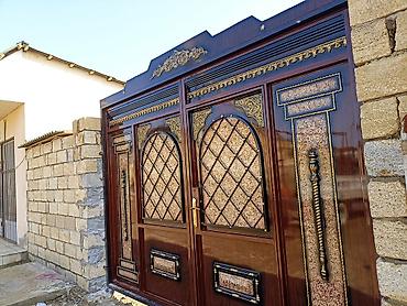 продам ворота бу: Dekorativ metal darvaza və giriş qapıları - Material: qalın divarlı — 1