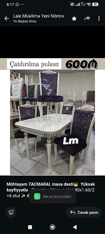 qubka: *Möhtəşəm _TACMARAL_ masa dəsti*👑 *Yüksək keyfiyyətlə* Qiymət  — 2