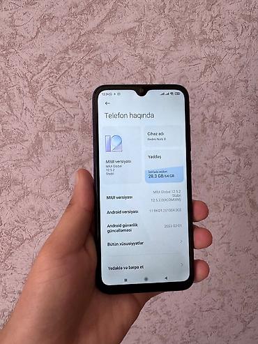nokia 2760 flip: Redmi Note 8, 64 GB, rəng - Göy, Düyməli, Sensor, Barmaq izi — 3
