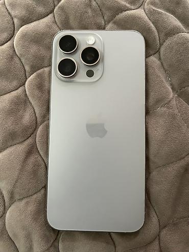 ayfon ekrani: IPhone 15 Pro, Natural Titanium, Face ID — 6