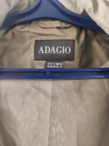 полиестер: Женская парка ADAGIO, цвет серо-оливковый. - Размер: D 40 / F 42 / I — 3