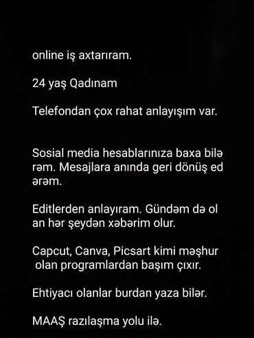hefte sonu is elanlari: Digər ixtisaslar