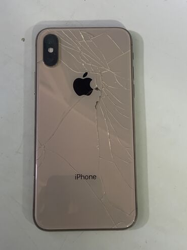 купить бу айфон 10 xs: IPhone Xs, Колдонулган, 64 ГБ, Алтын, 85 %