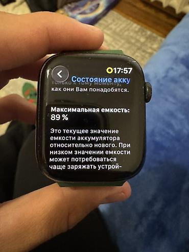 aplle wotch: Продаю Apple Watch 7 серии Состояние отличное! 45мм 32гб 89% акб С — 2