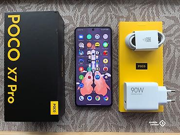 kitab alan: Poco X7 Pro, 256 GB, rəng - Boz, Barmaq izi — 1