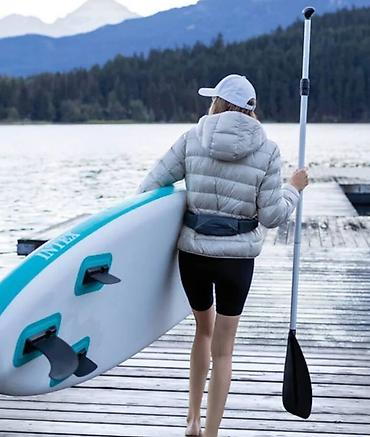 серфы: Доска для сапсерфинга Aqua Quest 240 Размеры ’ x 2’ 6” x 5” [2.44m x — 2