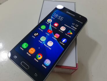 çat tanışlıq: Samsung Galaxy J5, 16 GB, rəng - Göy, Zəmanət, Düyməli, Sensor