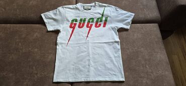 кепки гуччи: Мужская футболка, XS (EU 34), Gucci, Б/у, цвет - Белый, Самовывоз