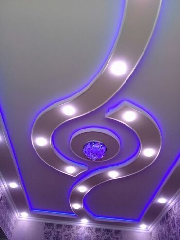 Tavan işləri: Bütün növ alcipan işləri görülür tv stent, figurlu tavan, düz tavan — 8