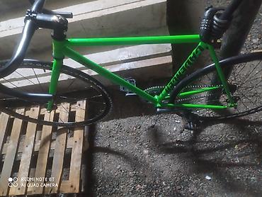 Городские велосипеды: Фикс-байк (фикс/синглспид) зеленого цвета. Характеристики и — 13