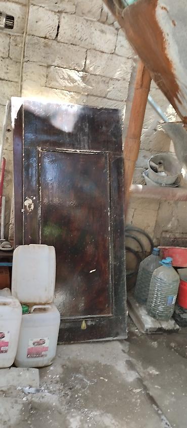 taxta doseme: Taxta giriş/otaq qapısı - Material: tam taxta (masiv), tünd qəhvəyi — 1