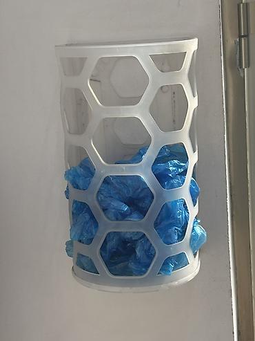 Mətbəx aksesuarları: Divar üçün plastik paket qabı - Material: möhkəm, yüngül plastik - — 1