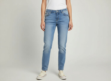 jeansy flare z wysokim stanem: Jeans for women, size M