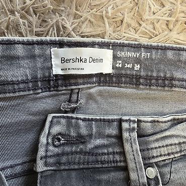 Джинсы: Мужские джинсы, M, L, Bershka, Б/у, цвет - Серый, Самовывоз, Бесплатная доставка, Платная доставка — 3