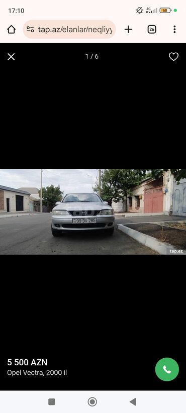 Opel Vectra: 2 л | 2000 г. Седан