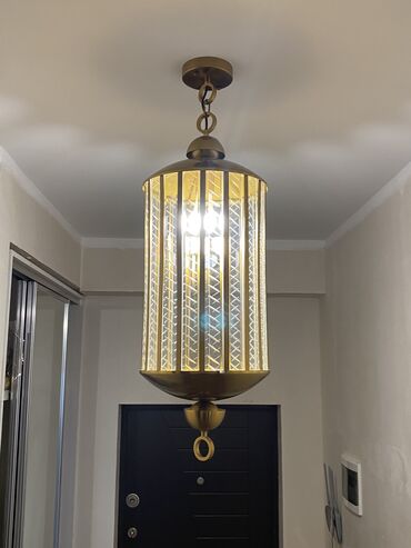 молдинг стекла: Çılçıraq, 1 lampa, Xrustal