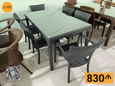yeni suraxanida heyet evleri: Balkon üçün, Açılmayan, Dördbucaq masa, 6 stul