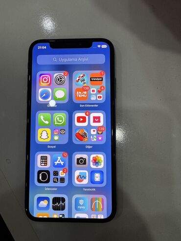 Apple iPhone: IPhone X, 256 GB, Midnight, Face ID