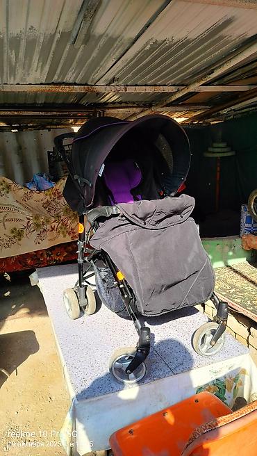 Коляски: Коляска, цвет - Черный, Б/у — 15