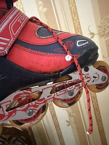 ролики в баку: Təkərli konki (inline skate) 38 razmer - Rəng: qırmızı/qara, ağ — 2