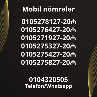 azercell 010 nomreler siyahisi: Nömrə: ( 010 ) ( 5274327 ), Yeni