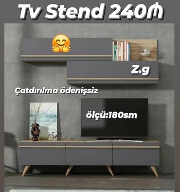 TV altlığı: TV stend yeni qonaq otağı mebeli