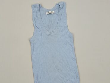 błękitna eleganckie bluzki: T-shirt, M (EU 38), condition - Good