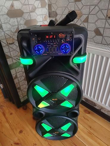 karaoke ses sistemi: Karaoke partnyoru – Sing-e ZQS12205 portativ səs sistemi - İki böyük — 2
