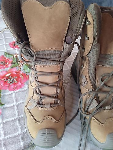 uzun bot: Taktiki/trekkinq botları - Rəng: qum-bej, zeytun-yaşıl detallarla - — 1