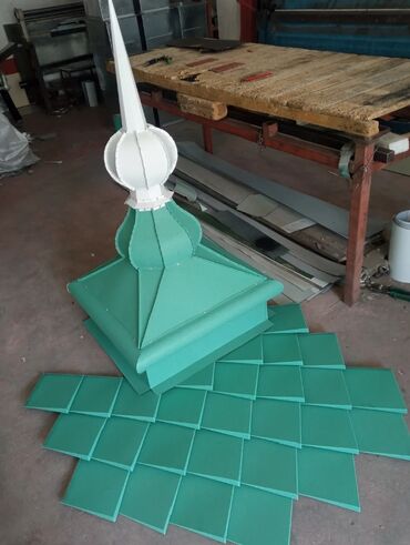 Digər dam örtükləri: Metal dam örtüyü elementləri – dekorativ başlıqlar və baca başlıqları — 5