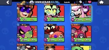 Video oyunlar üçün aksesuarlar: Brawl Stars hesabı – yüksək səviyyəli, oynamağa hazır - Kupa: 19 135 — 11