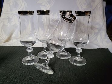 Ostali antikviteti: Case kristal 1960g+ za vino italijanske. Kristalne case,perfektne,sve — 8