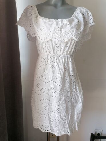 zara haljina od tvida: M (EU 38), color - White, Other style, Other sleeves