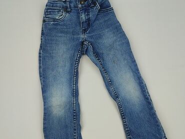 czarne jeansy z wysokim stanem hm: Spodnie jeansowe, Levi's, 3-4 lat, 98/104, stan - Bardzo dobry