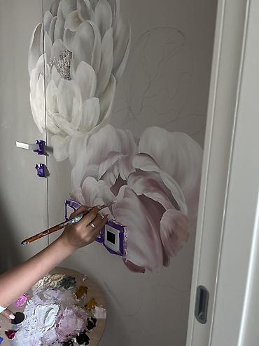 Dekorativ boyalar: Divar rəsimlərinin çəkilməsi🎨 WhatsApp aktiv yazın bizə və ya zəng — 2