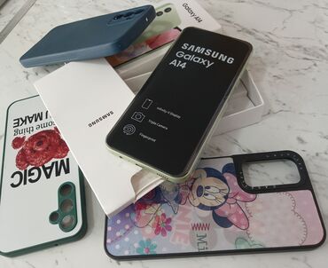 samsung 3300: Samsung Galaxy A14 5G, 128 ГБ, цвет - Зеленый, Сенсорный, Отпечаток пальца, Две SIM карты