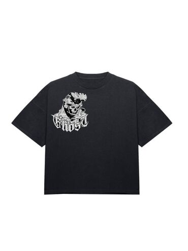Köynəklər: T-shirt ön və arxa DTF çaplı qara yüksək keyfiyyətli