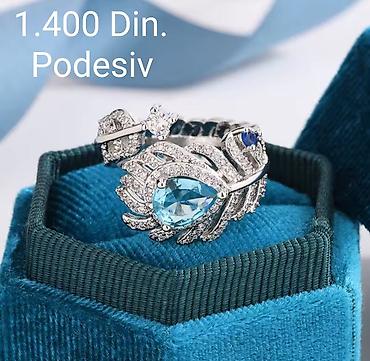 učini da pocrvenim: Elegantni posrebreni podesivi prsten od hirurskog čelika sa žigom — 3