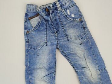 slim bottom jeans: Spodnie jeansowe, George, 3-4 lat, 98/104, stan - Dobry