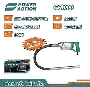 булава: Глубинный вибратор по бетону Power Action CV1000 - — 1