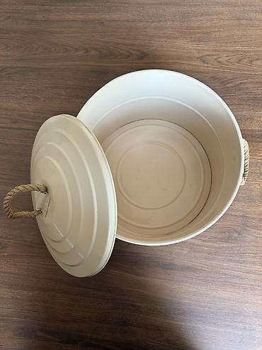 çörek: Metal “Ekmeklik / Bread Box” çörək qabı - Material: möhkəm metal — 3