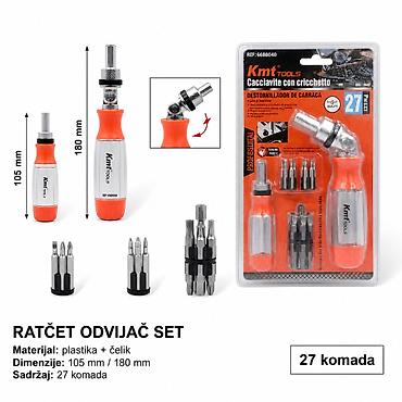 KMT Set račnastih odvijača 9369040 Profesionalni set sa račnim