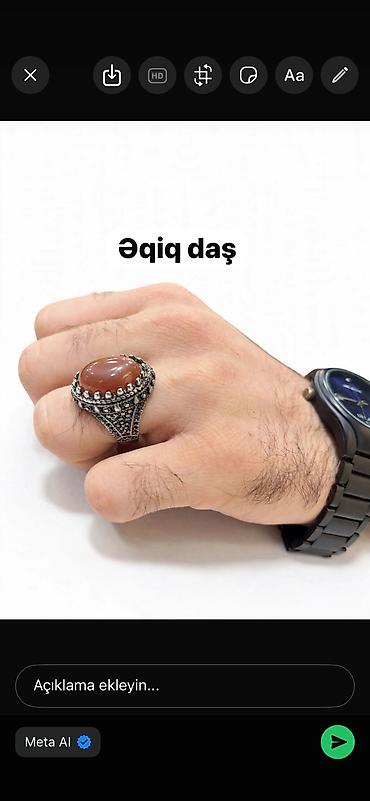Üzük, Gümüş, Əqiq