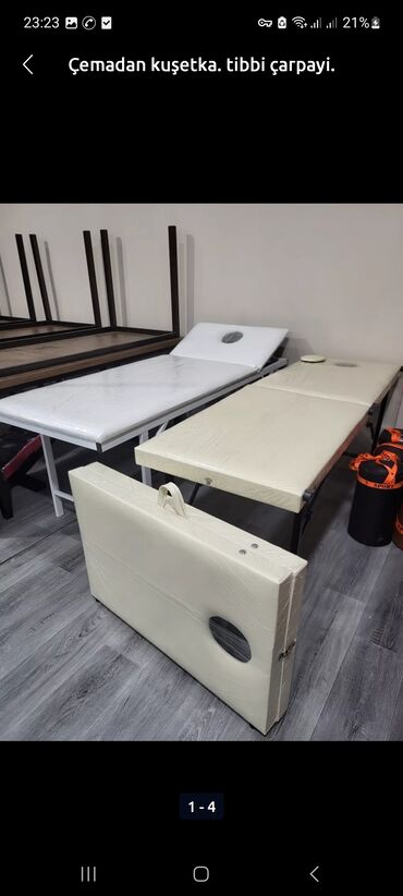 Kuşetkalar: Yeni, Masaj kuşetkası, Qatlanan, rəng - Ağ — 10