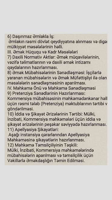 daş vallar: Hüquqi xidmətlər | Müqavilələrin hazırlanması — 5